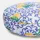 image 9 of OHS Lemons Outdoor Garden Patio Deck Large Plump Round Water Resistant Floor Plush Seat Cushion Blue | 60cm