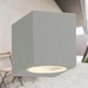 image 3 of Set of 6 Falmouth - Grey Downwards Outdoor IP44 Wall Light | Grey | Clear | 6