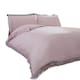 image 1 of Tia Trellis Polycotton Reversible Duvet Cover Set with Pillowcase Pink | Single