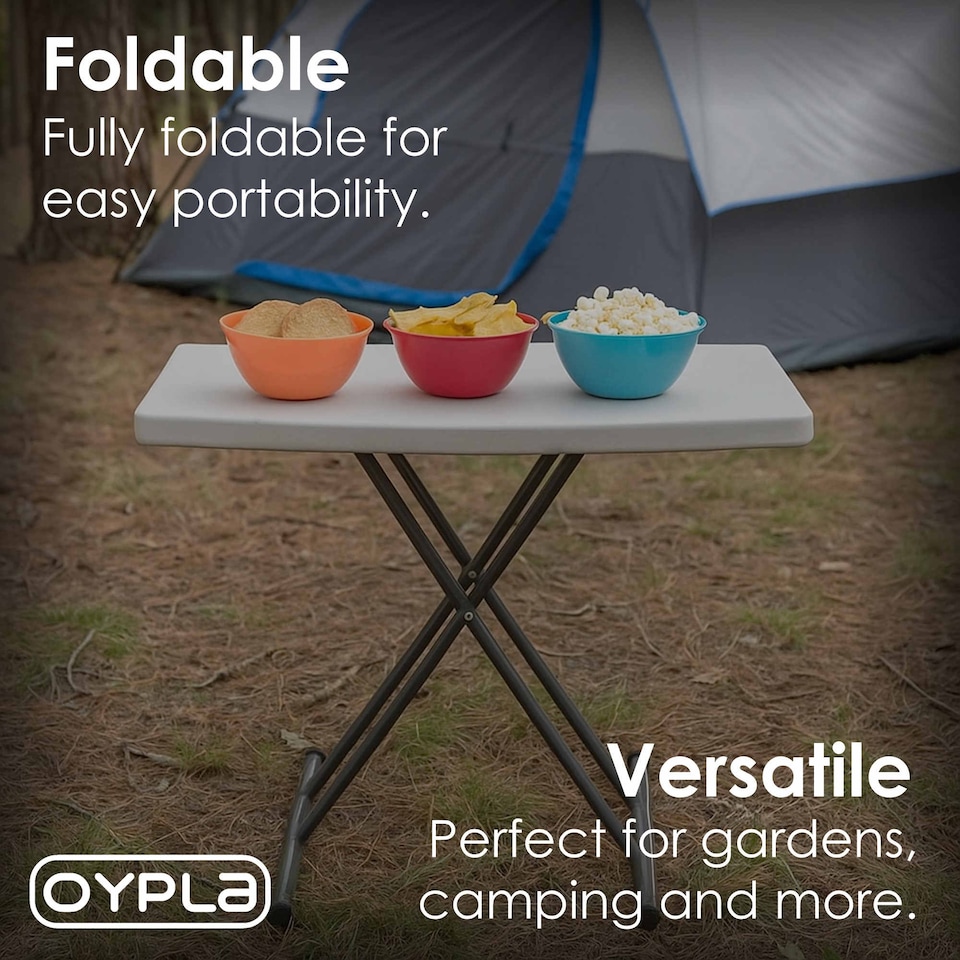 image 1 of 2.5ft 76cm Folding Heavy Duty Outdoor Trestle Party Garden Table