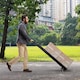 image 4 of COSTWAY 2-In-1 Hand Truck &Ladder Foldable 3-Step Ladder Heavy-duty Utility Cart