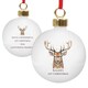 image 1 of Personalised Watercolour Stag Bauble