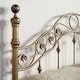 image 4 of Letchworth Vintage Victorian Style Antique Brass Metal Bed Frame (King)