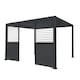 image 1 of Anthracite Aluminium Pergola With 2 x Shutter Panels - 3m x 4m