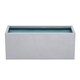 image 2 of Primrose Zinc Galvanised Rectangular Silver Rectangular Planter 70cm x 24cm