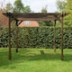 image 3 of Double Premium Pergola - Wood - L240 x W480 x H270 cm - Rustic Brown