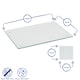 image 3 of Harbour Housewares 12pc Glass Placemats & Coasters Set - 40cm x 30cm - Clear | Clear | Clear