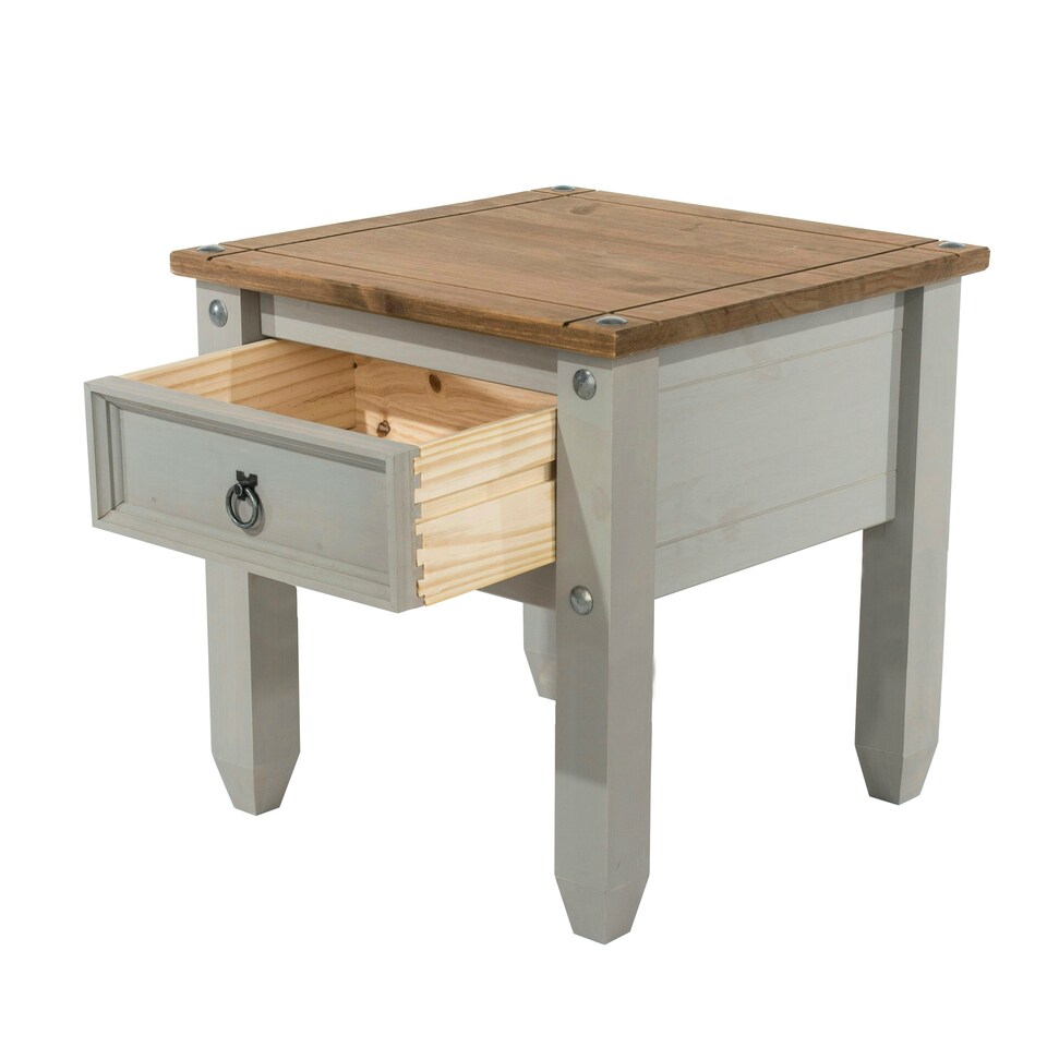 image 1 of Core Products Corona Grey, Lamp Table H55cm x W53.8cm x D53.8cm Grey