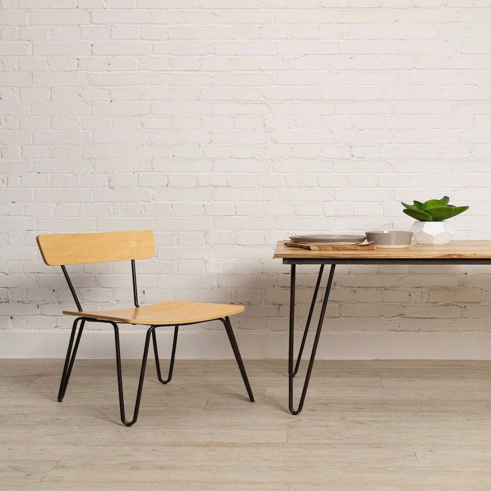 image 1 of Interiors by Premier District Chair, Enhance Body Posture Wood Back Chair, Space- Saving Wooden Chair, Comfy Living Room Chair