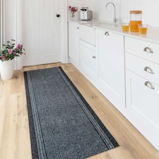 kukoon 3ft - 39ft Long Dark Grey Hallway Runner Rug Stair Carpet Mat 80cm x 914cm
