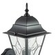 image 5 of Traditional Matte Black Cast Aluminium Outdoor Wall Light With Cathedral Glass | Black