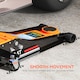 image 7 of HOMCOM 2.5 Ton Hydraulic Low Profile Floor Jack, Heavy Duty Car Trolley Jack Lift with 7.5-47cm Lifting Range, Dual Piston Pump, Wheels, Non-slip Handle for Car Van Garage Tyre Repair Change, Orange