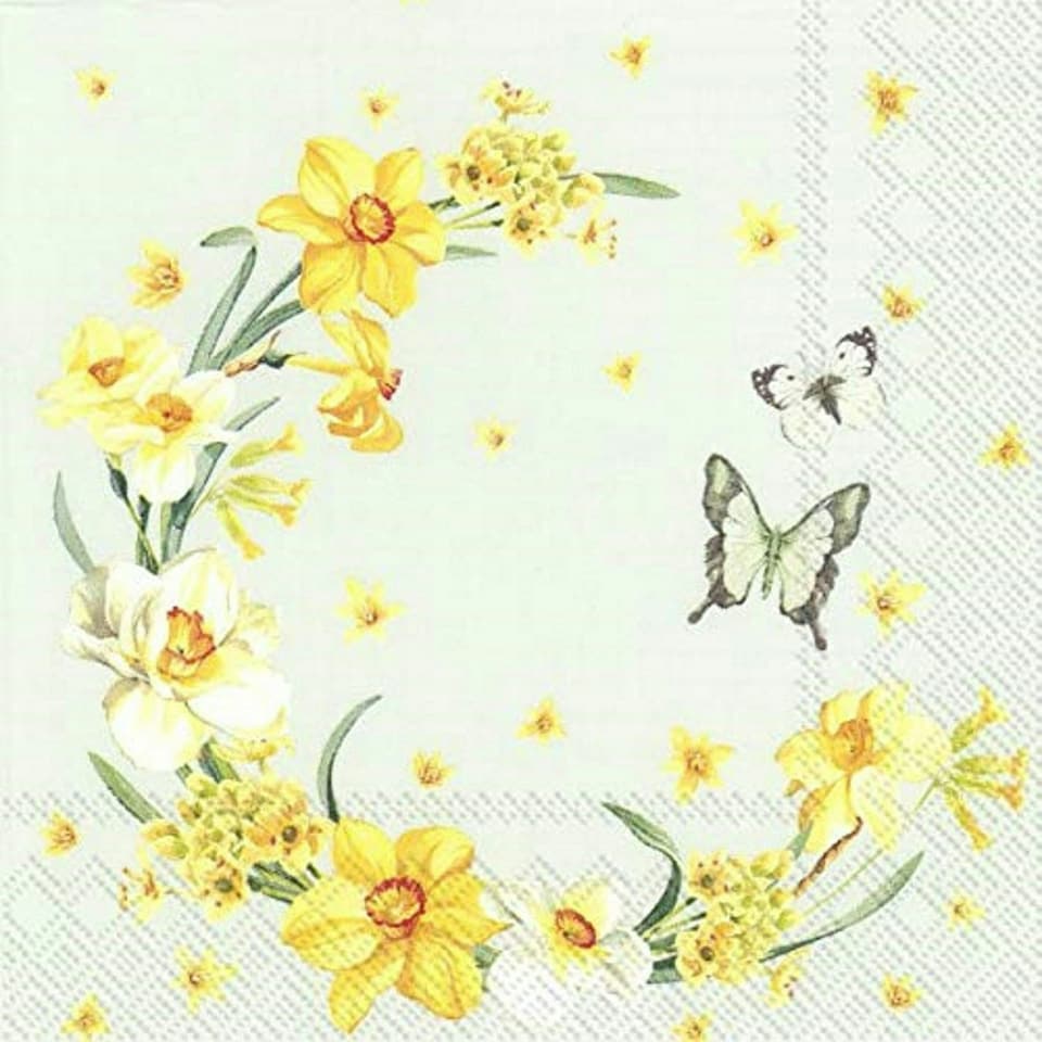 IHR Lunch Napkins Feodora Light Blue 33cm 3ply 20 Pack