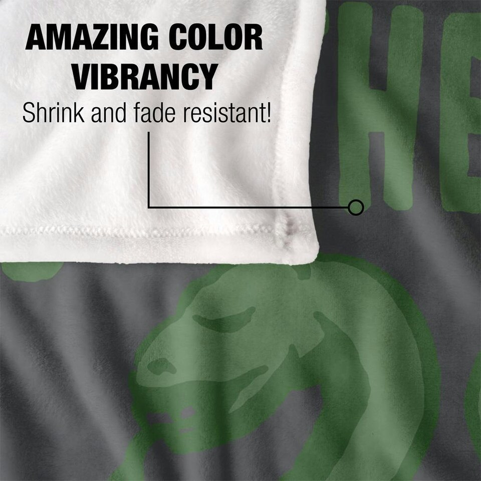 image 1 of Harry Potter Slytherin Doodle Blanket - Multicoloured - One Size