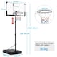 image 3 of Yaheetech Portable Basketball Hoop System 228 - 303 cm Hoop Height Adjustment Black