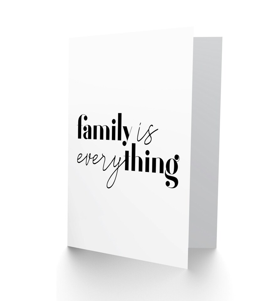 image 1 of Family Is Everything Bright Modern Birthday Card