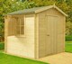 image 1 of Camelot Log Cabin Home Office Garden Room Approx 7 x 7 Feet | Brown