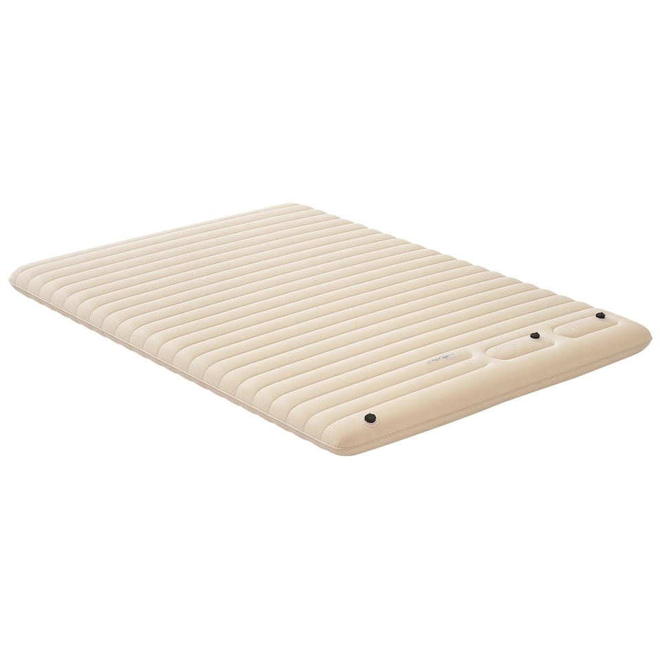 image 1 of Outsunny Double Air Bed Inflatable Mattress, 195 x 140 x 10cm, White