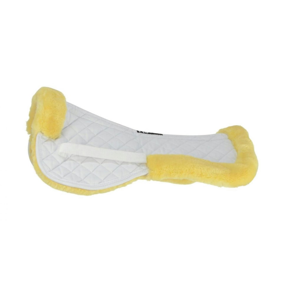 HySPEED Fab Fleece Half Pad - White - One Size