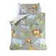 image 1 of Rumble In The Jungle Polycotton Kids Duvet Cover Set with Pillowcase | Multi | Single | 1
