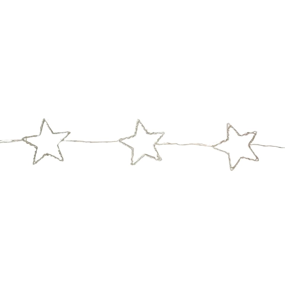 image 1 of 2.6m Set of 10 Star Curtain Lights 227 Rainbow LEDs Microbrights String Lights