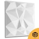 image 8 of NOVECRAFTO Geometric Diamond 3D Wall Panels – 6 Sheets Covering 1.5 sqm (16.15 sqft) – Matte PVC Cladding Panels 50x50cm Diamond Design | Black