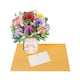 image 1 of Elegant Carnation Bouquet Gift Design 3D Pop Up Greeting Card