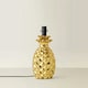 image 2 of ValueLights Contemporary Pineapple Design Gold Effect Table Lamp Base