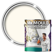 MR MOULD - Anti-Mould Paint - Premium Colour & Protection for Interior Walls & Ceilings - White - 5L