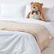 image 5 of Homescapes Cotton Gingham Check Beige Throw - 150 x 200 cm Cream