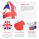 image 2 of Pack of 3 Union Jack Wearable Flag | Multi | One Size