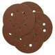 image 2 of 125mm 5" Hook And Loop Sanding Sander Abrasive DA Discs Coarse 60 Grit 15pc