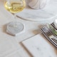 image 6 of Argon Tableware Hexagonal Marble Coasters - 10cm - White - Pack of 6