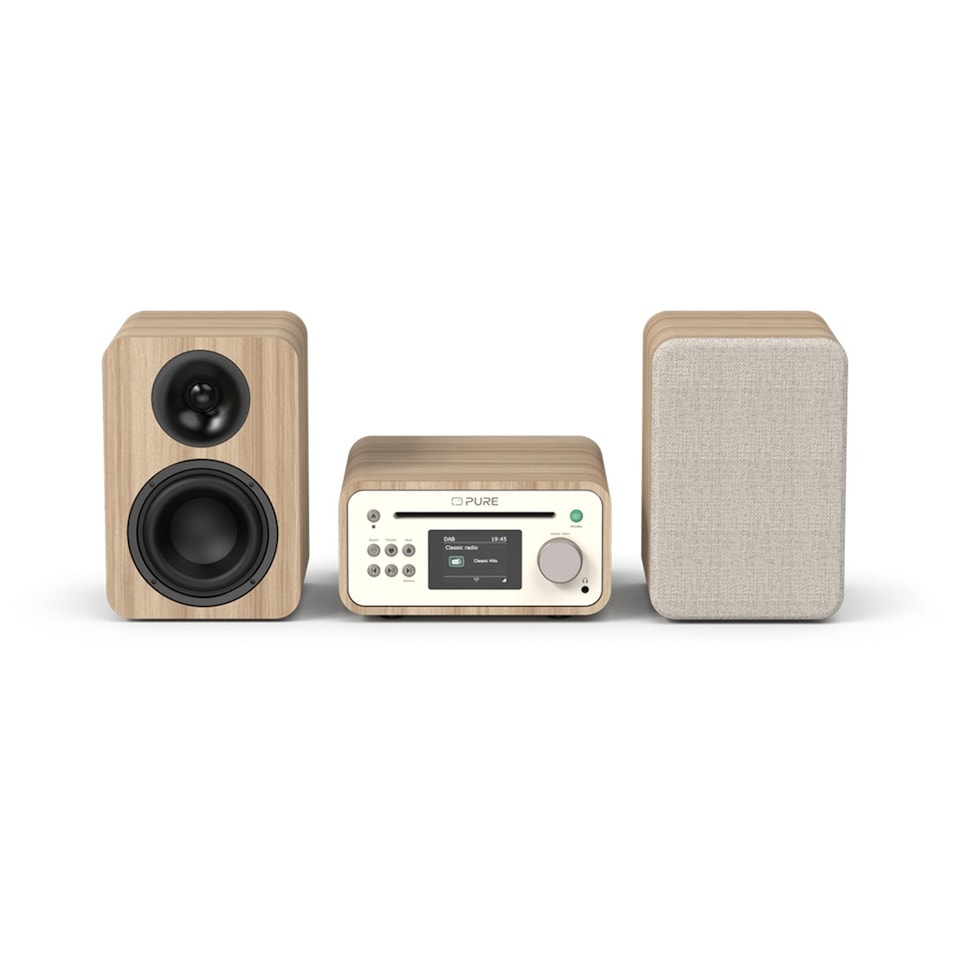 image 1 of Pure Classic Stereo Mini System - Cotton White Oak