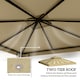 image 3 of Outsunny 3m 2 Tier Garden Gazebo Top Cover Replacement Canopy Roof