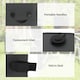 image 5 of Outsunny Set of 4 Heavy Duty Gazebo Weights Bags, 500D Sand Weights, Black | Black | Black | 22 x 22 x 50 cm