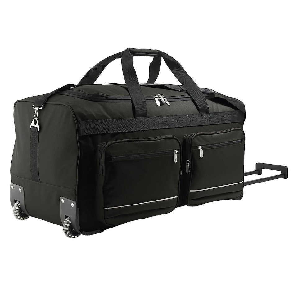 image 1 of SOLS Voyager Rolling Travel Holdall Bag - Black - One Size