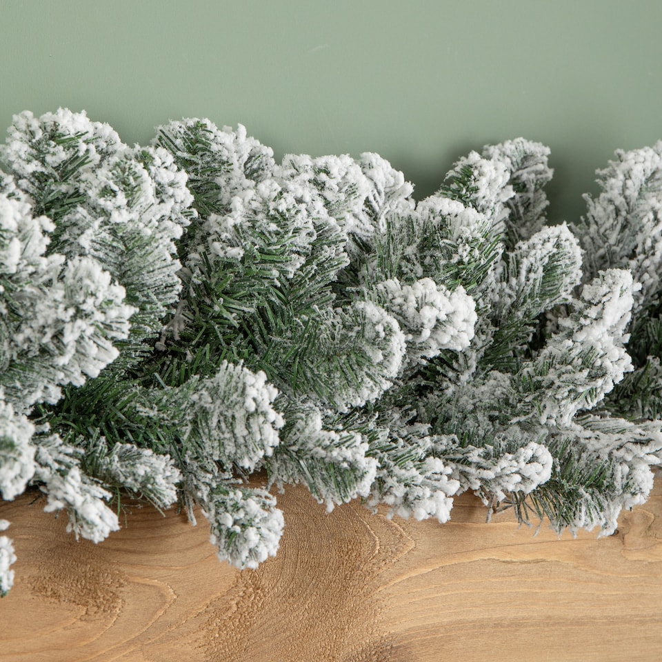 Festão Natalino Luxo Q Festas Verde Nevado 100g