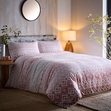 Appletree Bergen Duvet Cover Set Terracotta