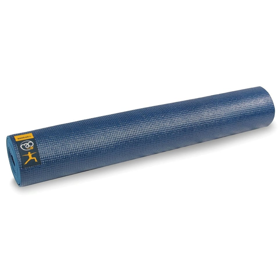 image 1 of Yoga-Mad Warrior II Yoga Mat - Dark Blue - 61cm x 183cm x 4mm