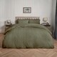image 2 of OHS Ultra Soft Cable Knit Sherpa Fleece Duvet Set Green | Woodland Green | King