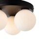image 3 of Toronto 3 Light IP44 Flush Matte Black Ceiling Light