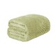 image 1 of Dreamscene Luxury Mink Waffle Blanket, 150x200cm - Sage Green