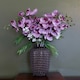 image 2 of 30cm Mulberry Purple Bubble Glass Vase Purple