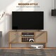 image 3 of HOMCOM TV Cabinet Stand Unit for TVs up to 50  Flat Screen with Foldable Drawers and Shelves, Entertainment Centre for Living Room, Bedroom Brown