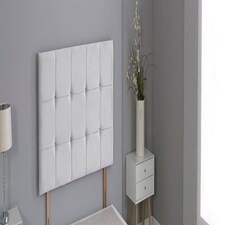 White Plush Velvet Cube Headboard White | 5FT King 26"inch Headboard