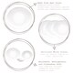 image 2 of Bormioli Rocco Prometeo Glass Dinner Plates - 27 x 24cm - White - Pack of 6