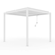 image 4 of Deluxe White Veranda with Louvered Shutter Roof 3m x 3m