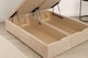 image 3 of Ottoman Storage Apollo Beige Plush 4ft6 Double Bed Set with Headboard and Mattress