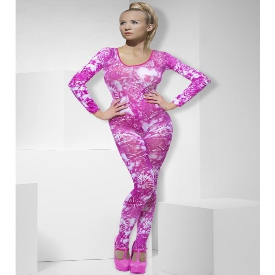 Tie Dye Pink Bodysuit - Pink - 26809 One Size